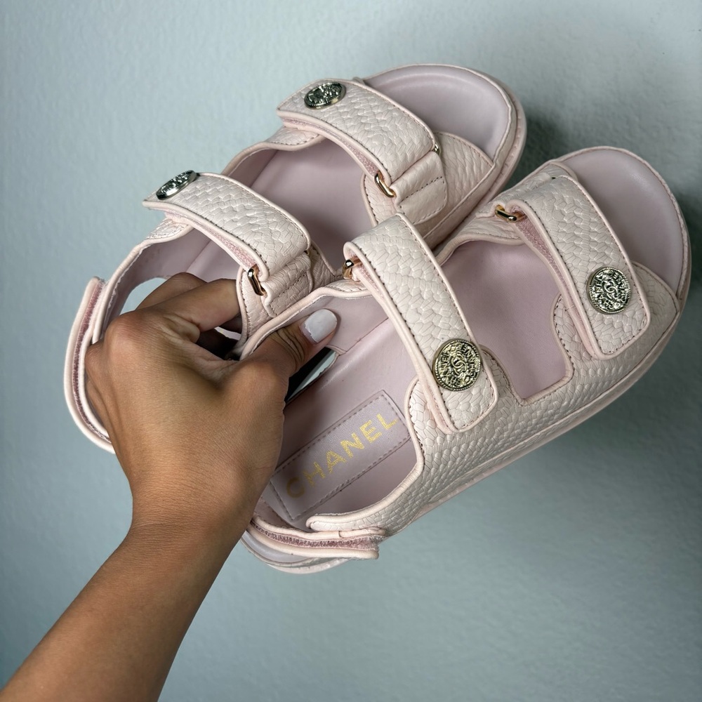 Cute pastel pink sandals new